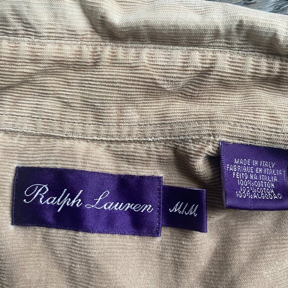 RALPH LAUREN PURPLE LABEL CORD SHIRT - Picture 2 of 2